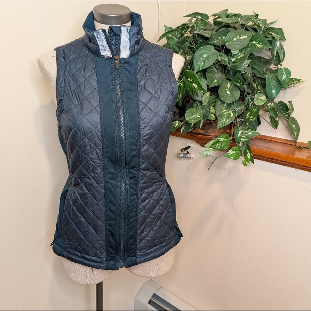 Athleta Rock Springs Quilted Women's Puffer Vest Teal Medium